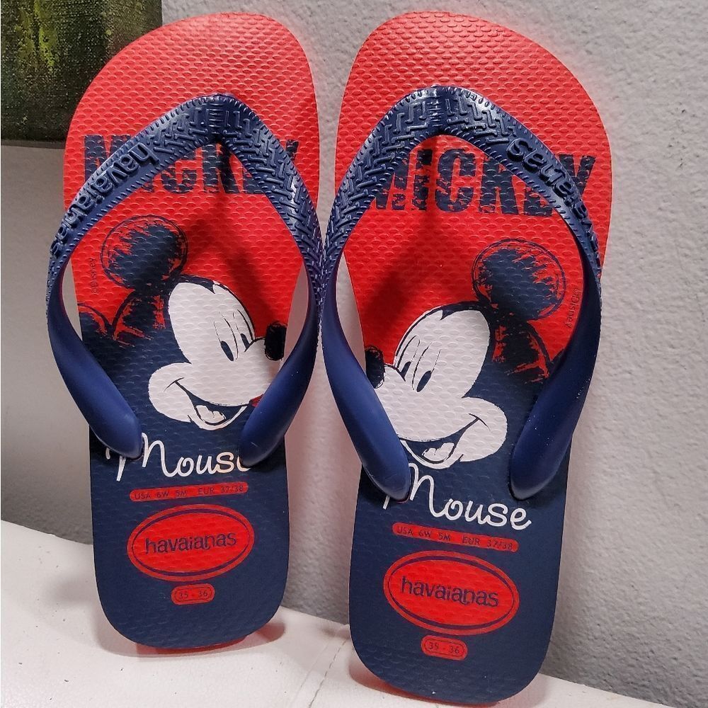 Havaianas Top Disney Printed Flip Flop Slippers Size 35/36